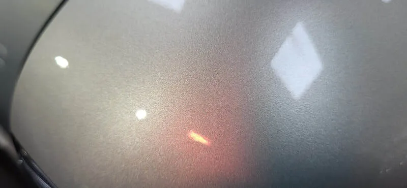 swirls free high gloss finish on KIA EV3