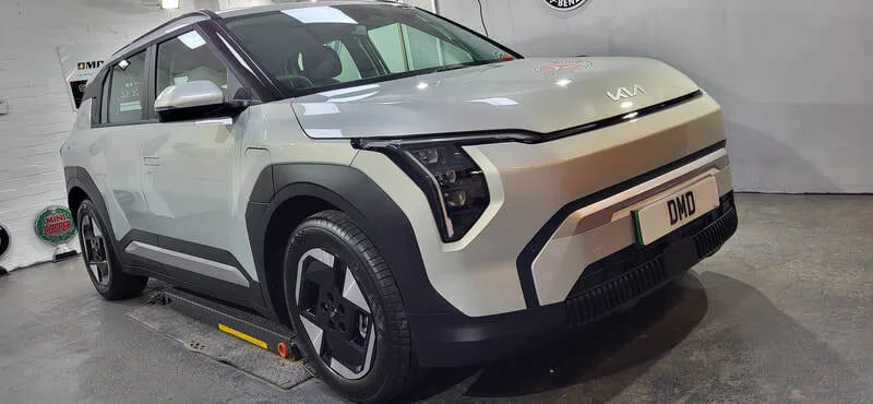 KIA EV3 showing coated gloss finish