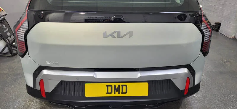 Boot area after being ceramic coated on KIA EV3