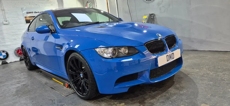 BMW M3 e92 looking glossy after machine polish and paint protection by DMD Car Detailing in Paisley near Glasgow