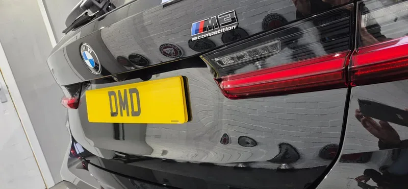 New Car Ceramic Coating application completed on this BMW M3 touring at DMD Car Detailing in Paisley near Glasgow