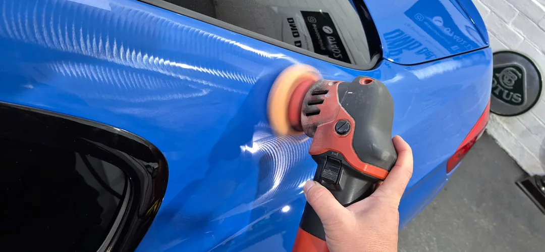 Machine polish to gloss paintwork up prior to ceramic paint protection at DMD Car Detailing in Paisley near Glasgow