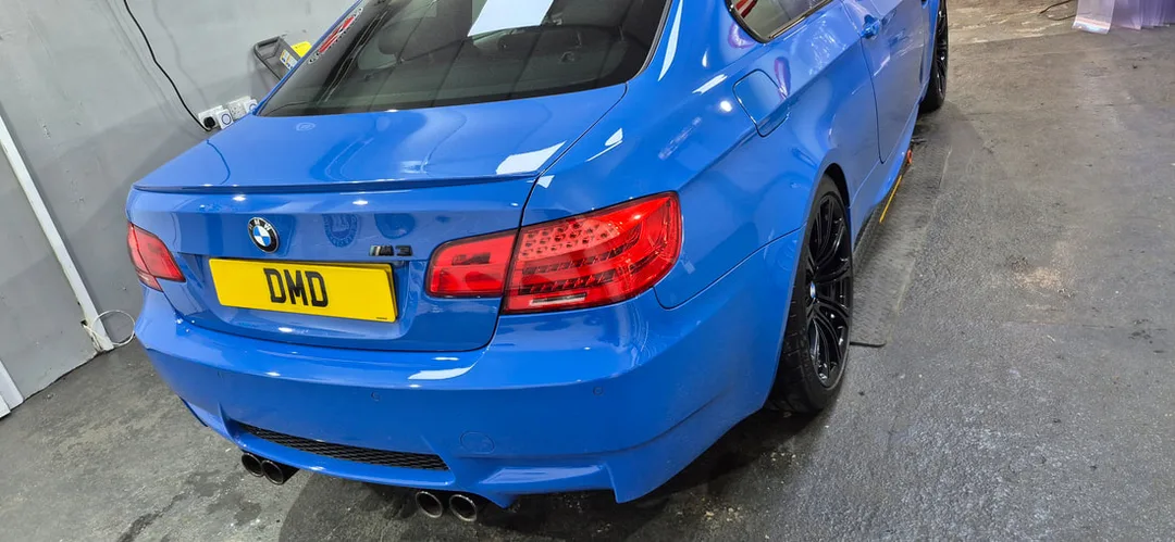 Deep glossy finish on this BMW M3 after paint protection by DMD Car Detailing in Paisley near Glasgow