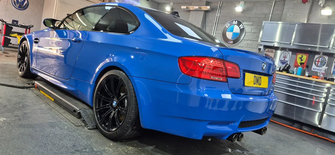 Freshly detailed BMW M3 by DMD Car Detailing in Paisley finished with ceramic coating
