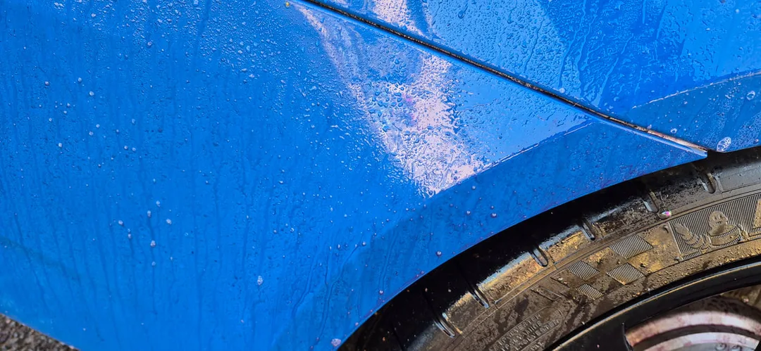 Exterior wash and decontamination in progress, Johnstone