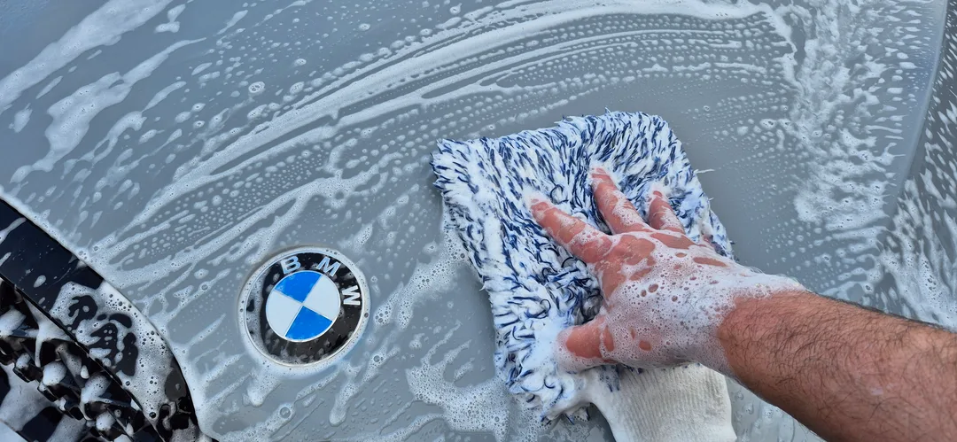 Going through a safe wash at DMD Car Detailing in Paisley