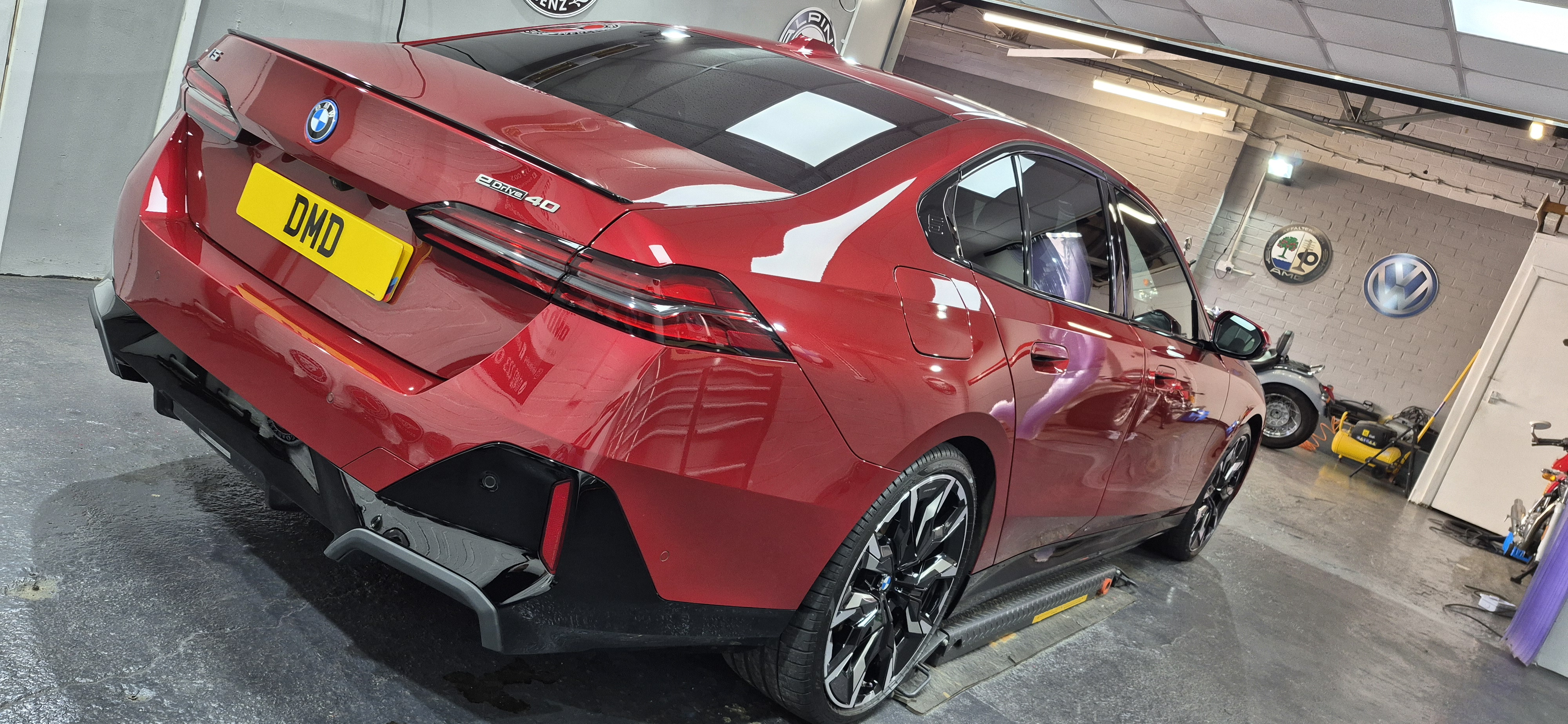 BMW i5 after undergoing my new car ceramic coating in Paisley near Glasgow at DMD Car Detailing