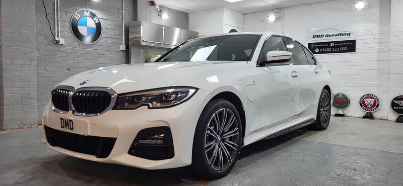 BMW 3 series looking glossy after ceramic coating protection at DMD Car Detailing in Paisley near Glasgow