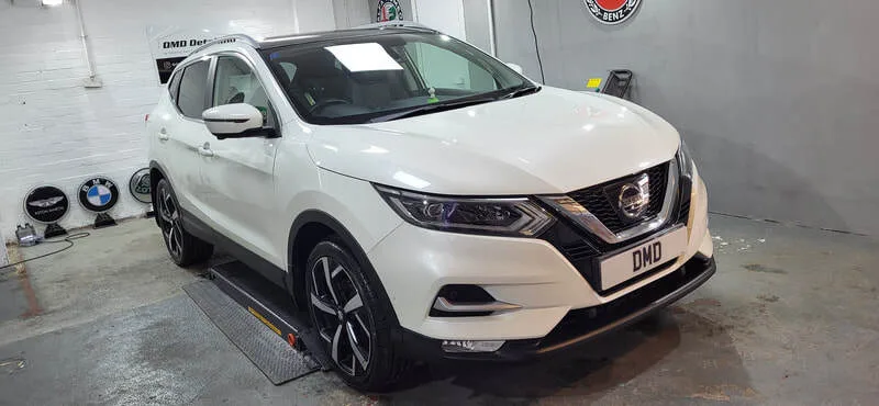 Nissan after undergoing my Exterior paint protection detail in Paisley