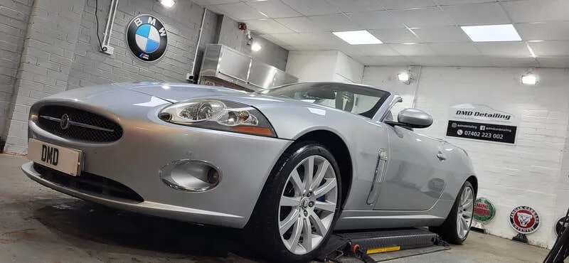 Jaguar XK after ceramic coating paint protection in Paisley by DMD Car Detailing