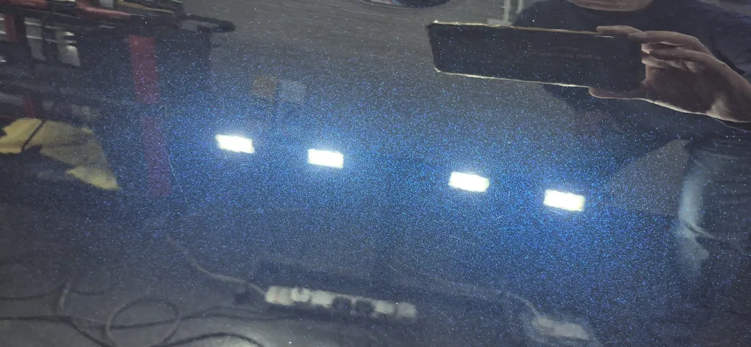 High gloss finish on Mini Cooper after Major Paint Correction in Paisley at DMD Car Detailing