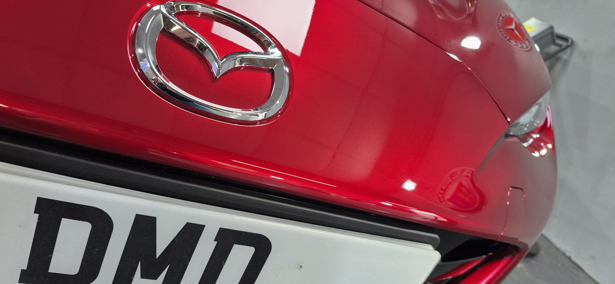 Mazda MX-5 RF Homura after undergoing my new car ceramic coating in Paisley at DMD Car Detailing near Glasgow