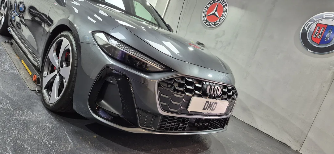 Chronos Grey Audi A5 Sportback after new car ceramic coating in Paisley near Glasgow at DMD Car Detail