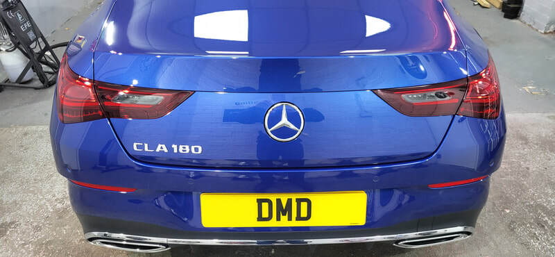 New Car Ceramic Coating Paisley - Spectral Blue Mercedes CLA