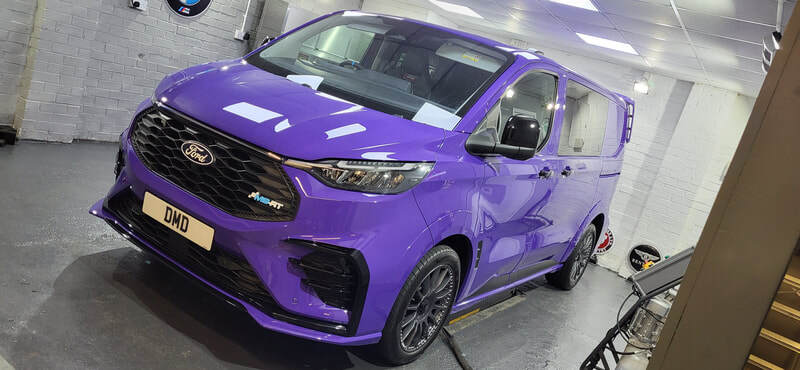 Minor Paint Correction Paisley - Turini Purple Ford Transit Custom MS-RT
