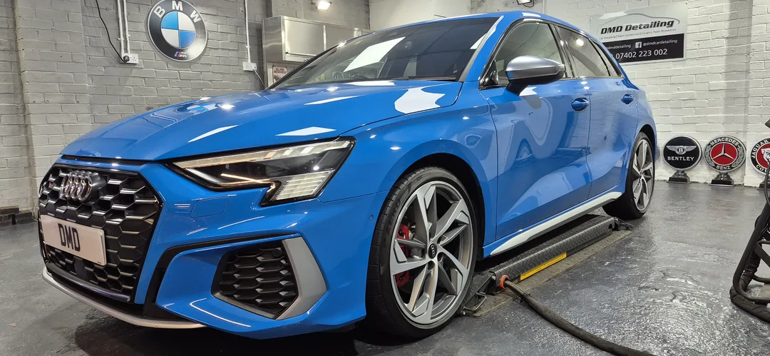 Audi A3 ceramic coating application at DMD Car Detailing in Paisley