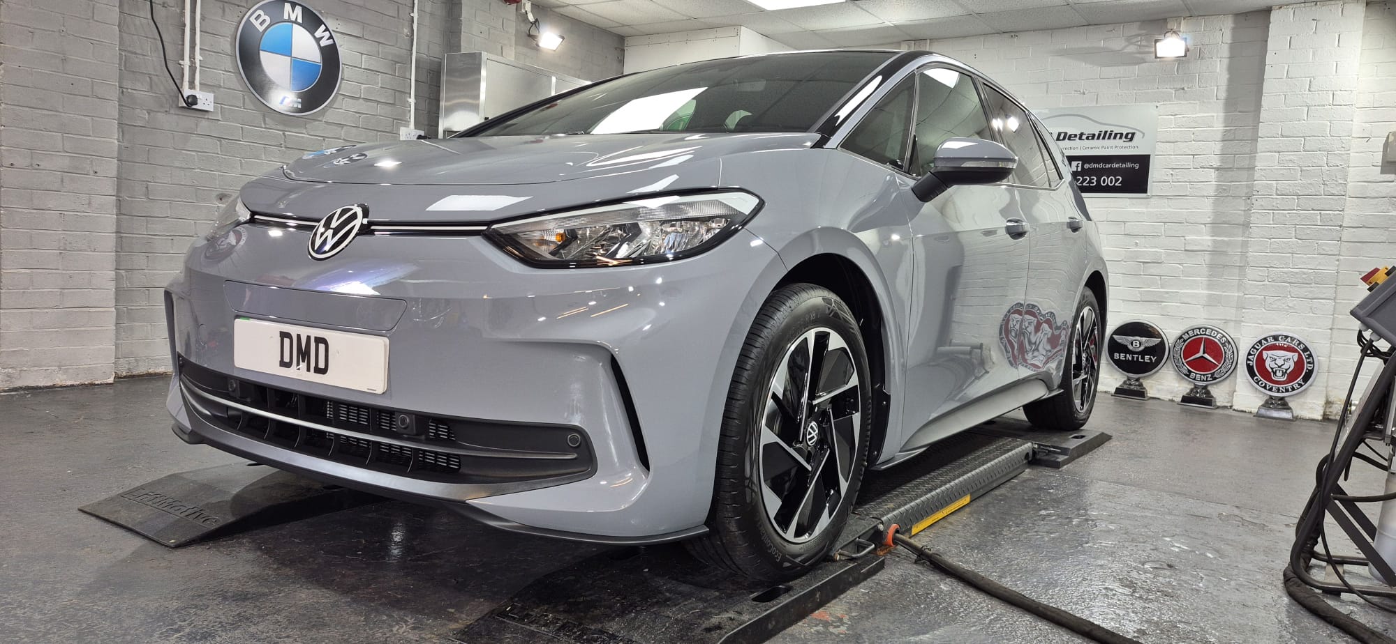 Volkswagen iD 3 after New Car Ceramic Coating in Paisley at DMD Car Detailing near Glasgow